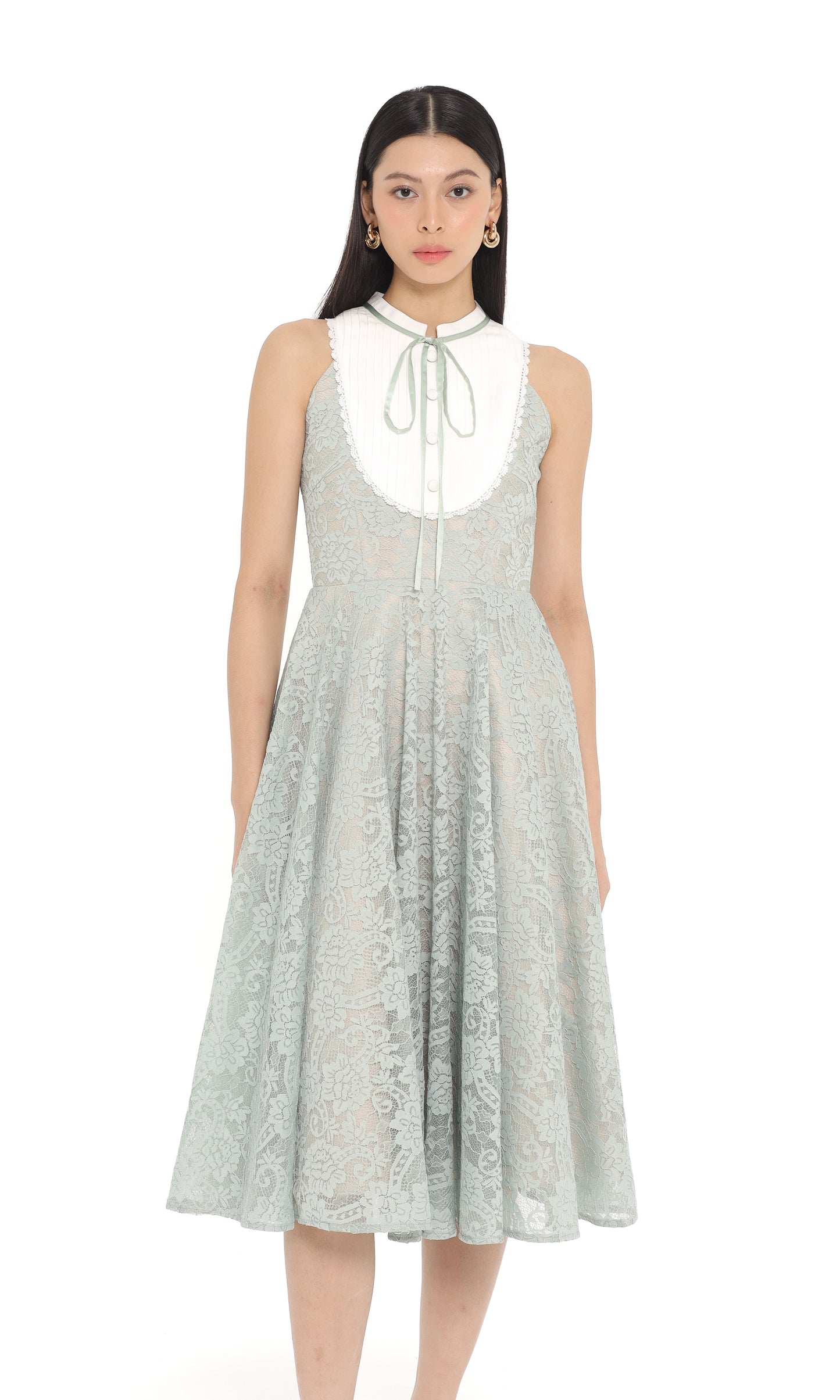 Clary Dress in Sage Green