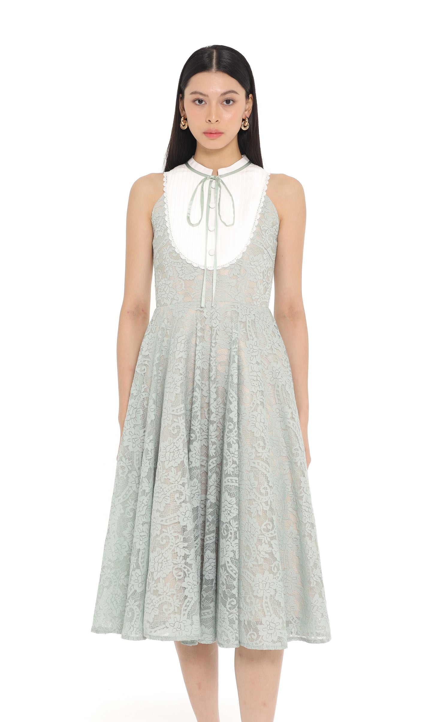 Clary Dress in Sage Green