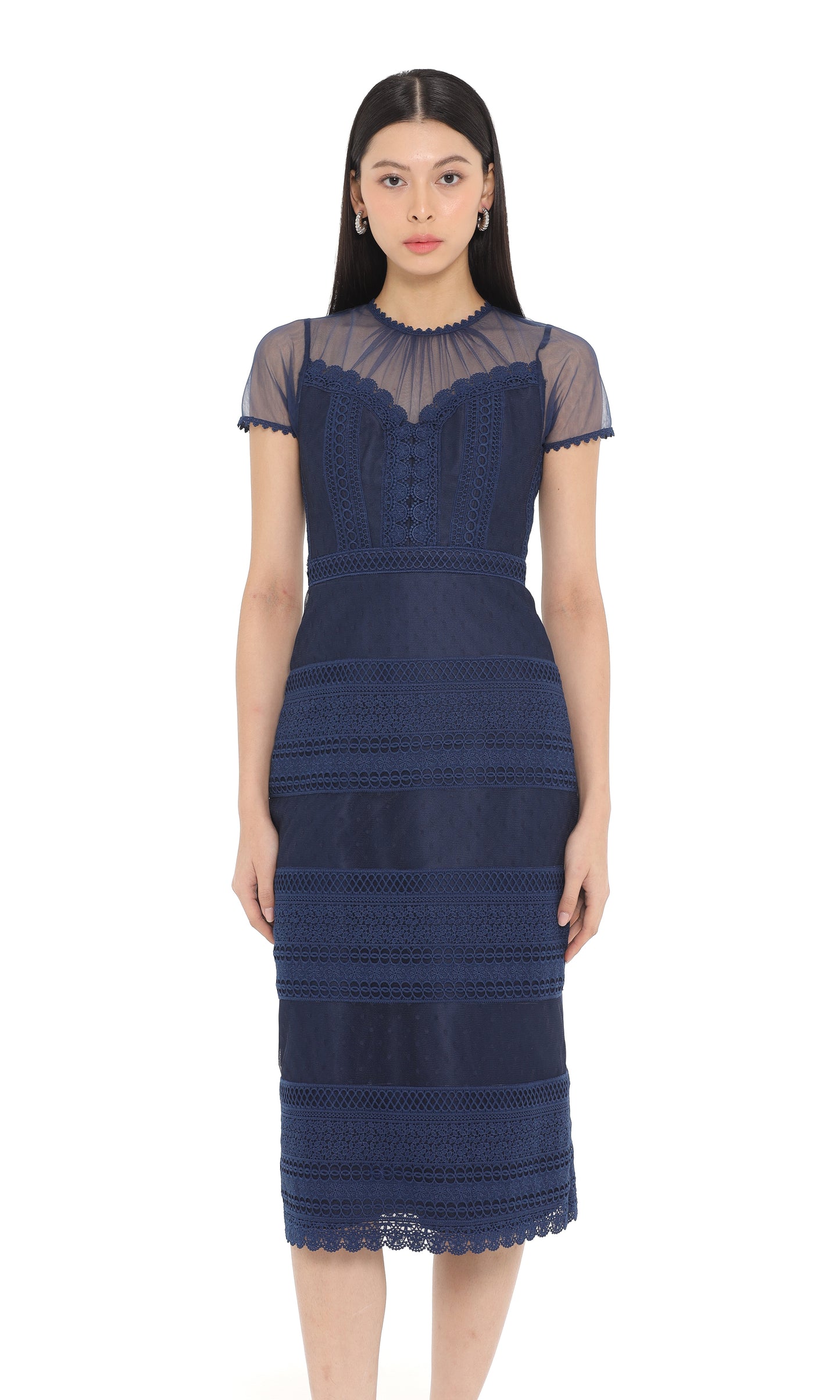 Focal Dress in Navy