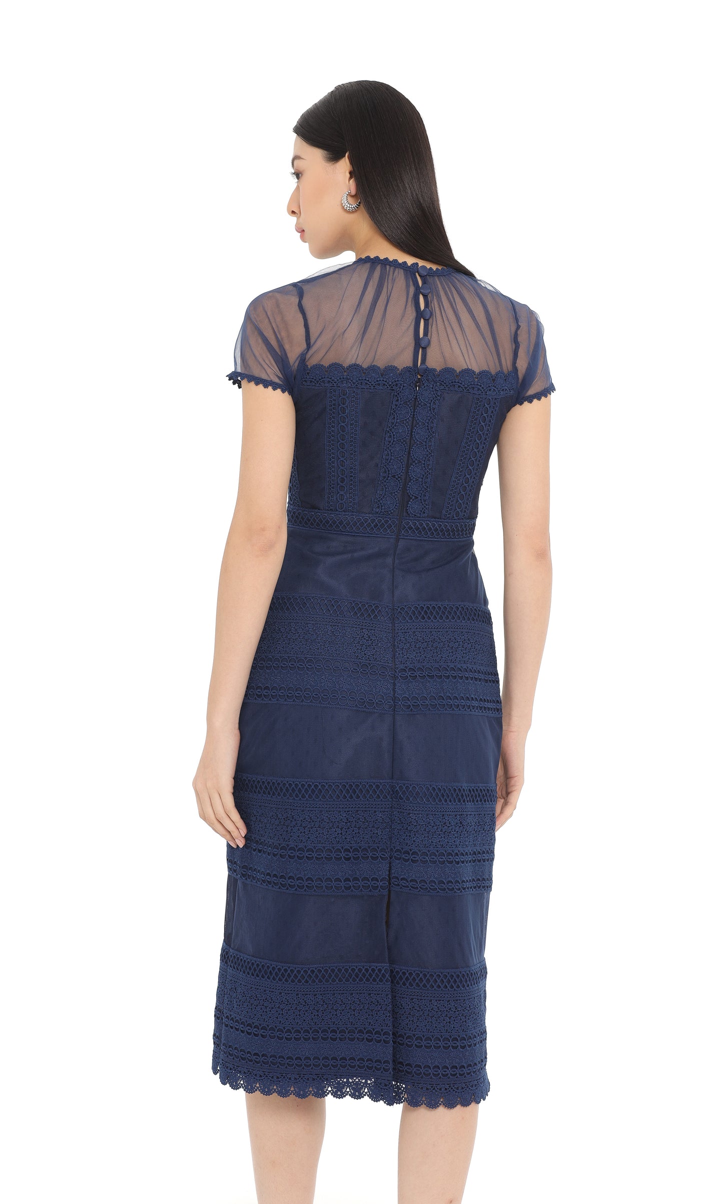Focal Dress in Navy