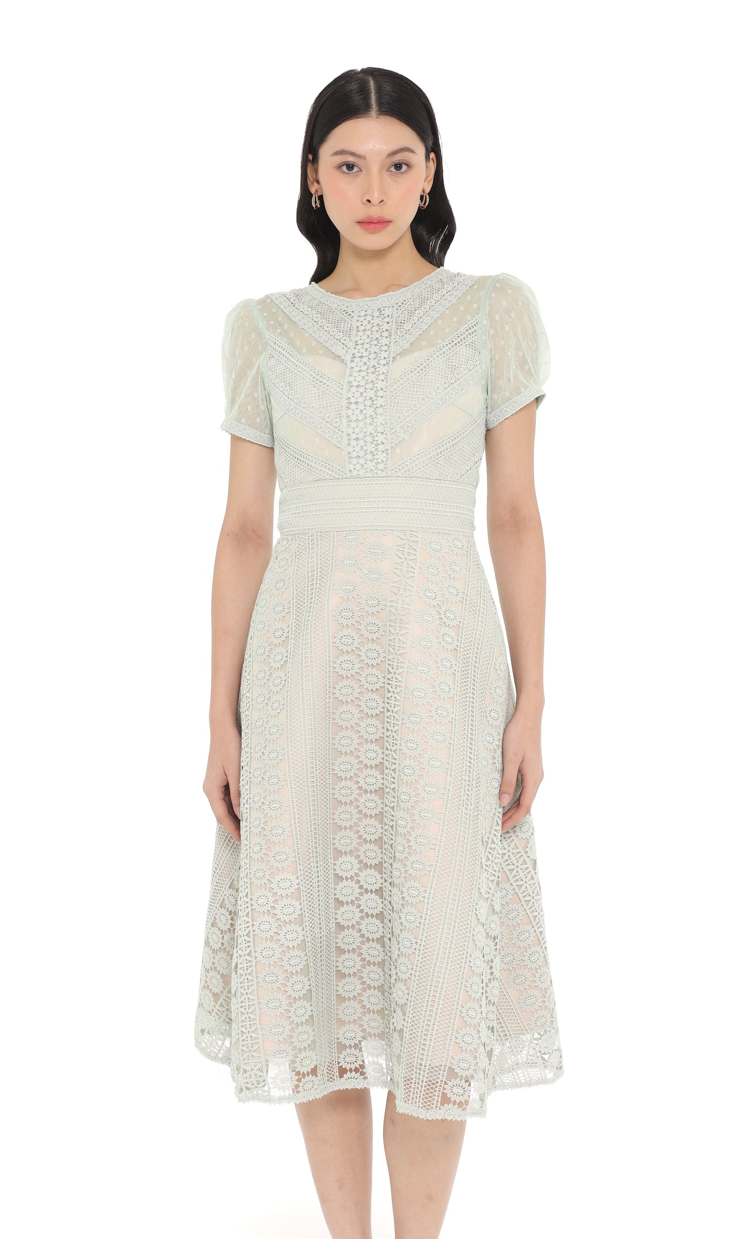 Solene Dress in Mint