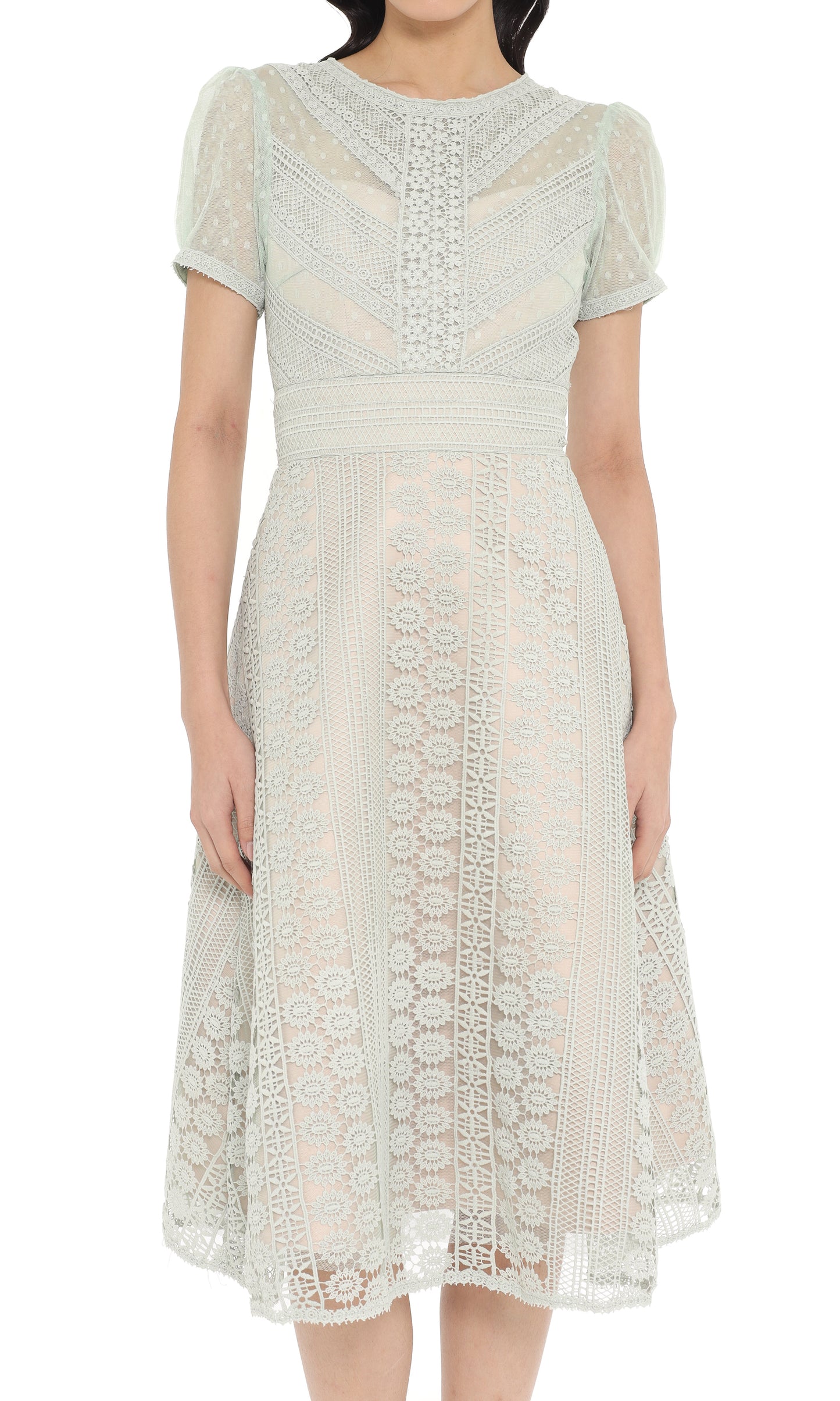 Solene Dress in Mint