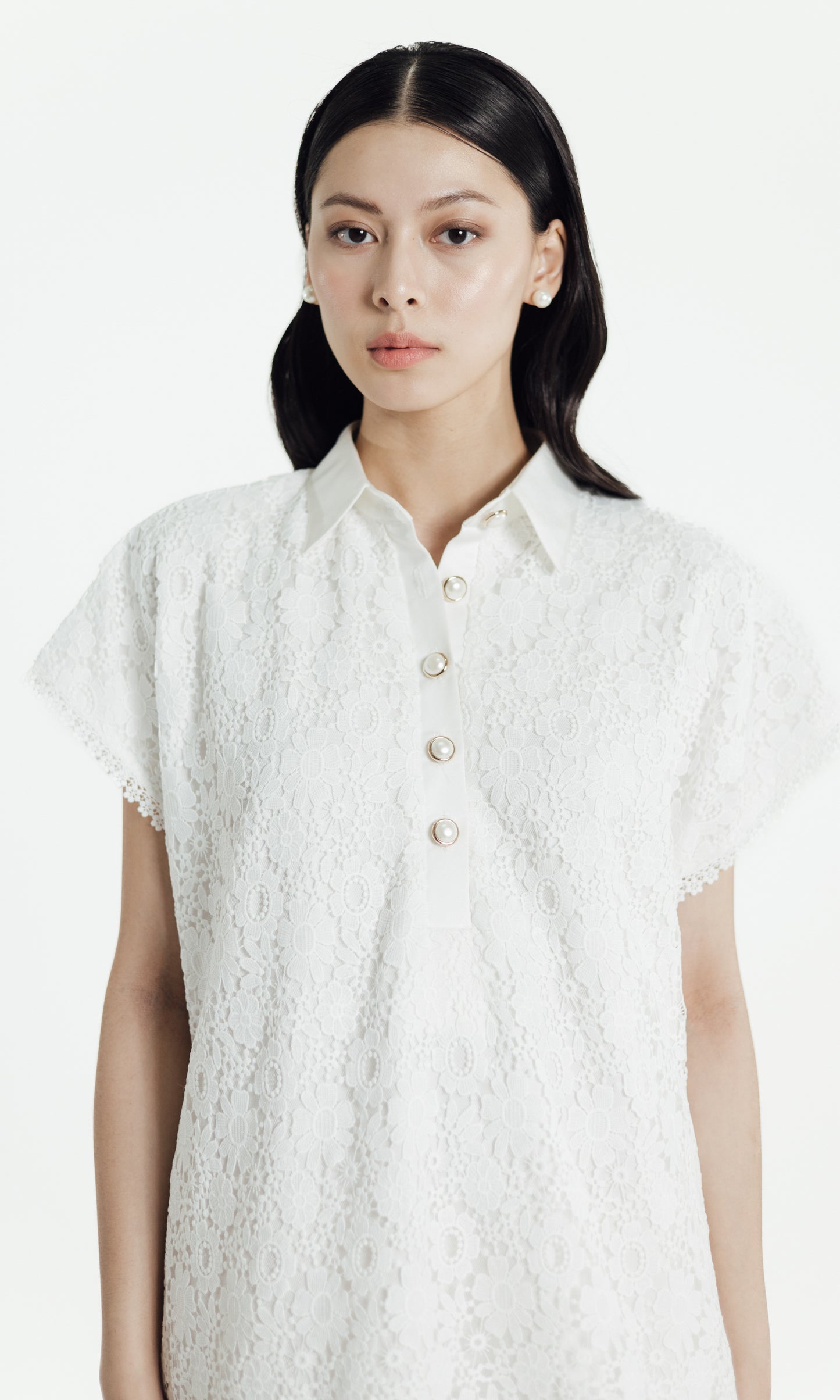 Halos Dress in White