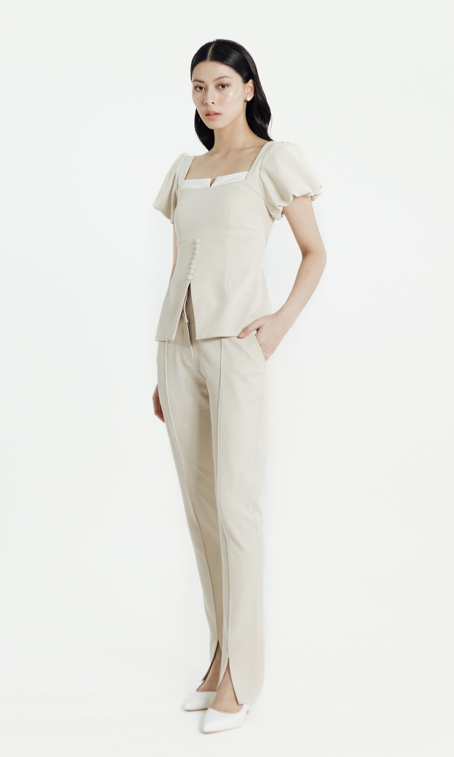 Glint Top in Oat