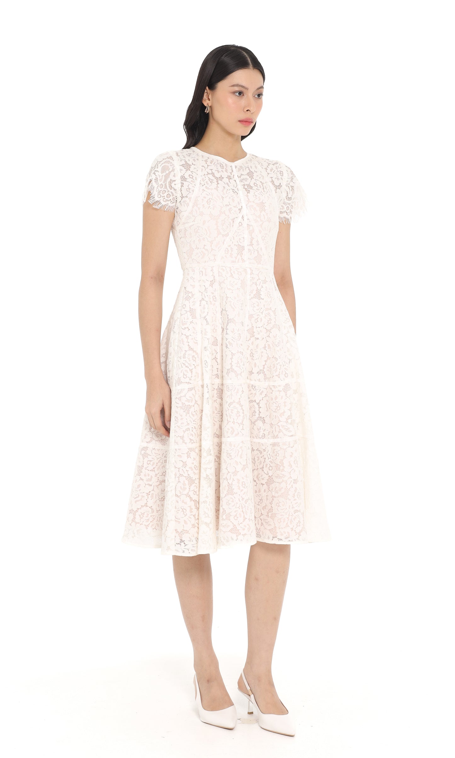 Liora Dress in White