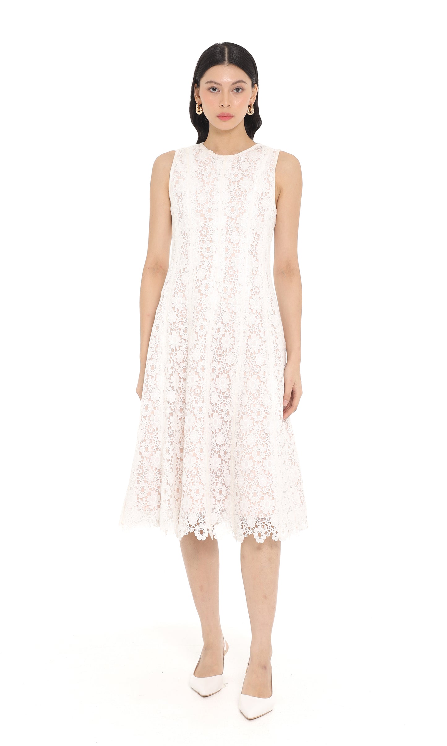 Morrie Dress in White