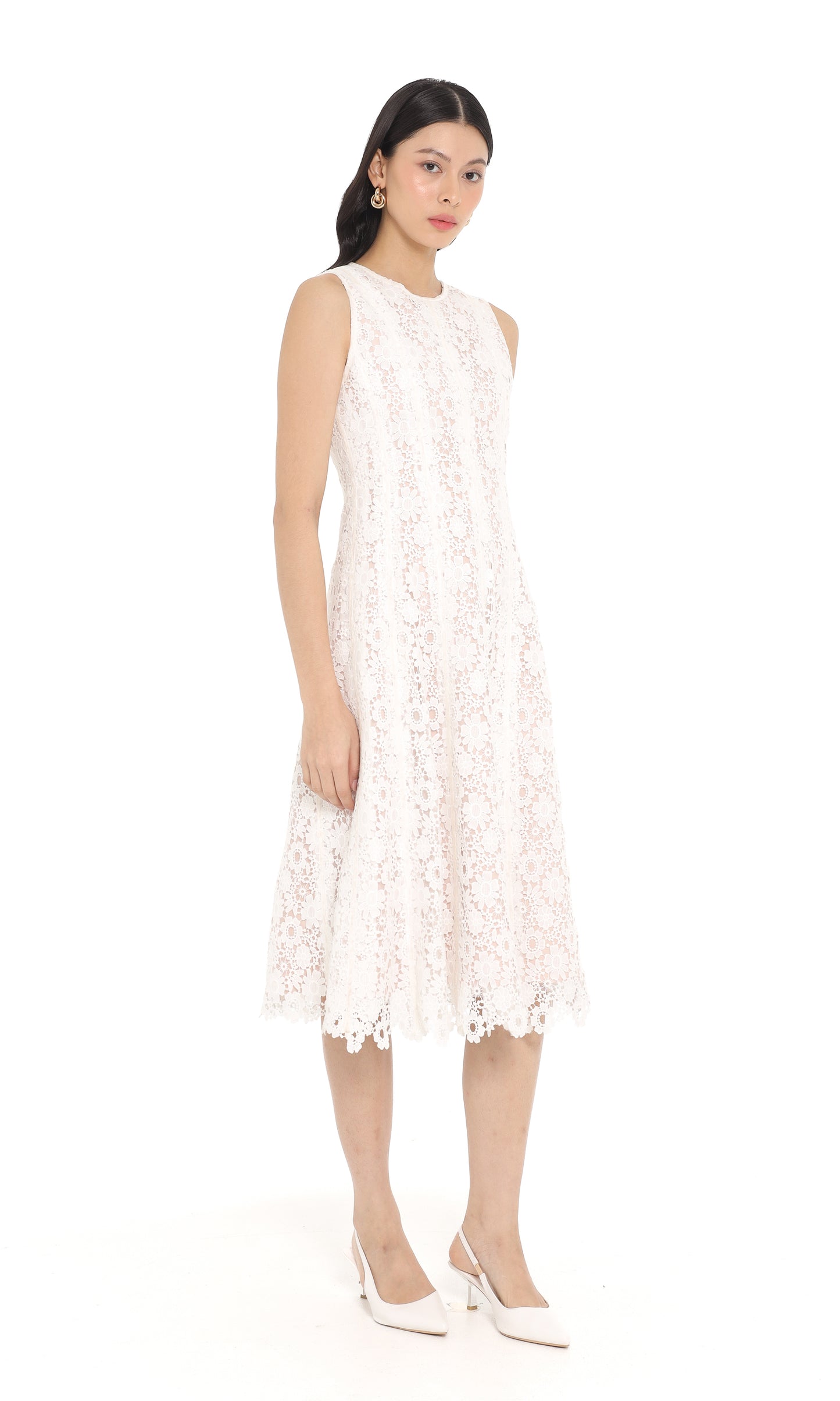 Morrie Dress in White