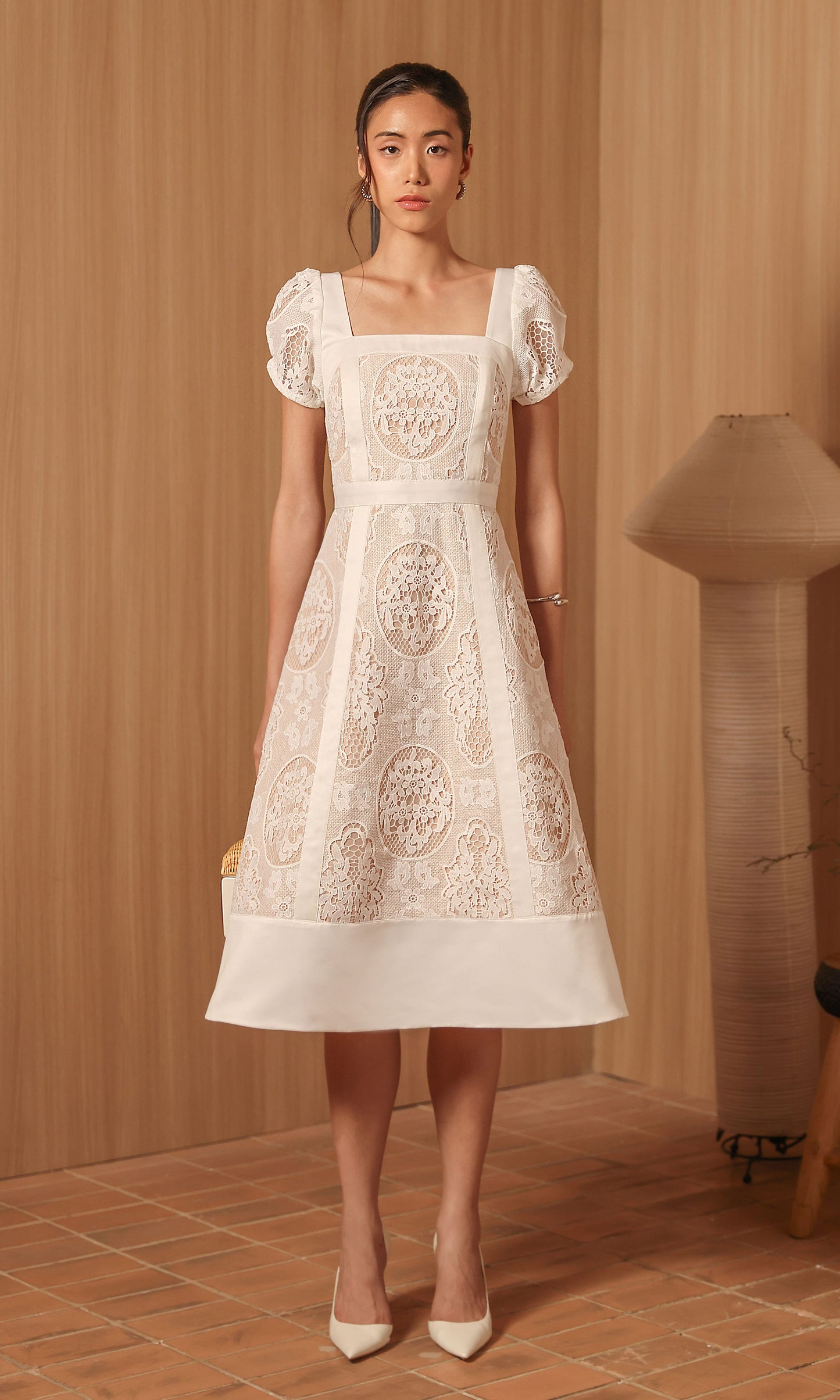 Capri Dress in White