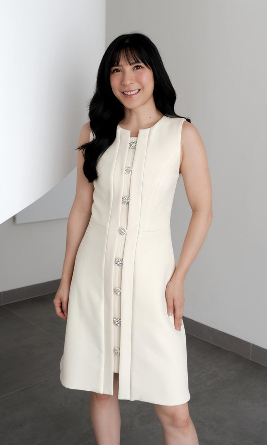 Nutmeg Dress in Butter Yellow