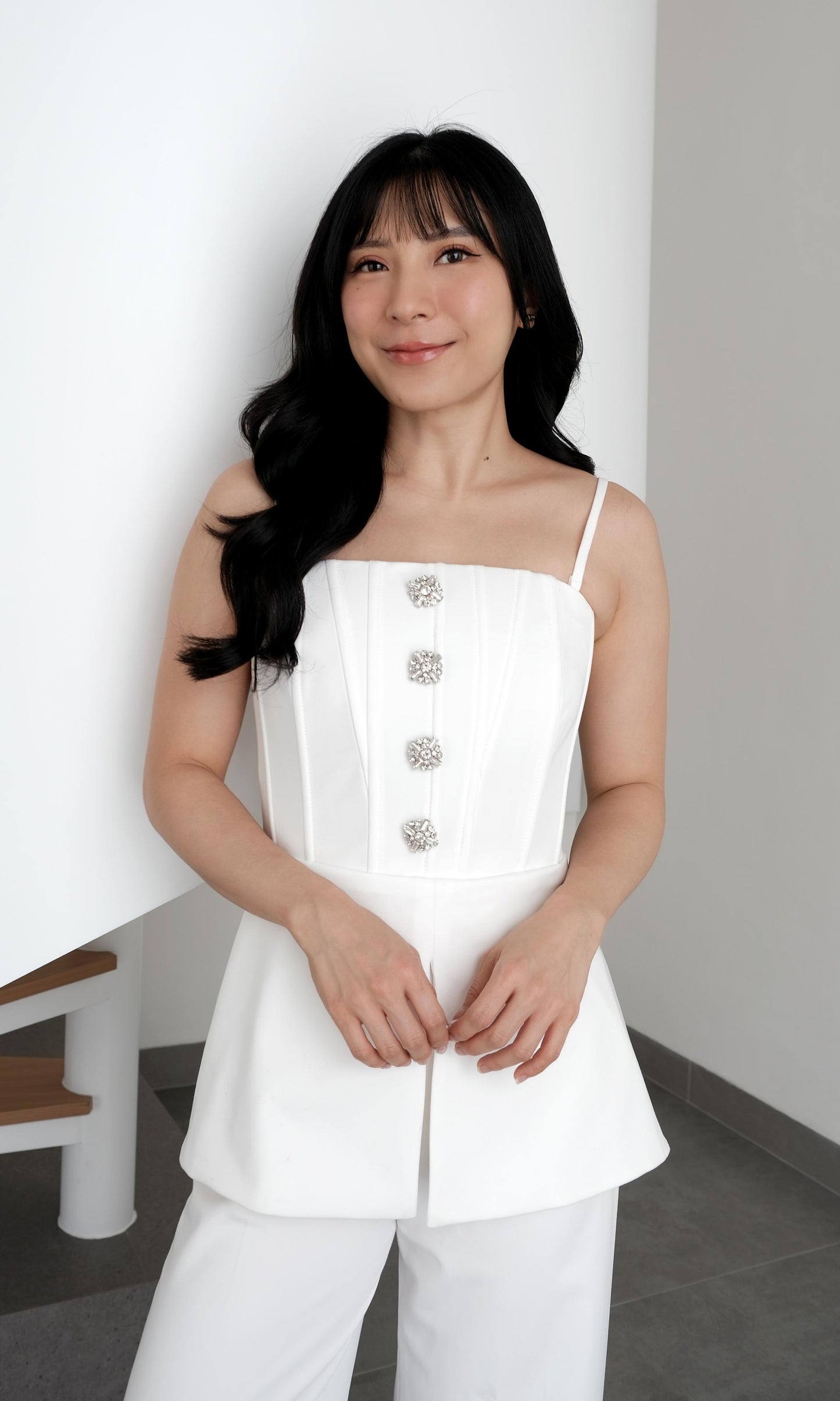 Baguette Top in White
