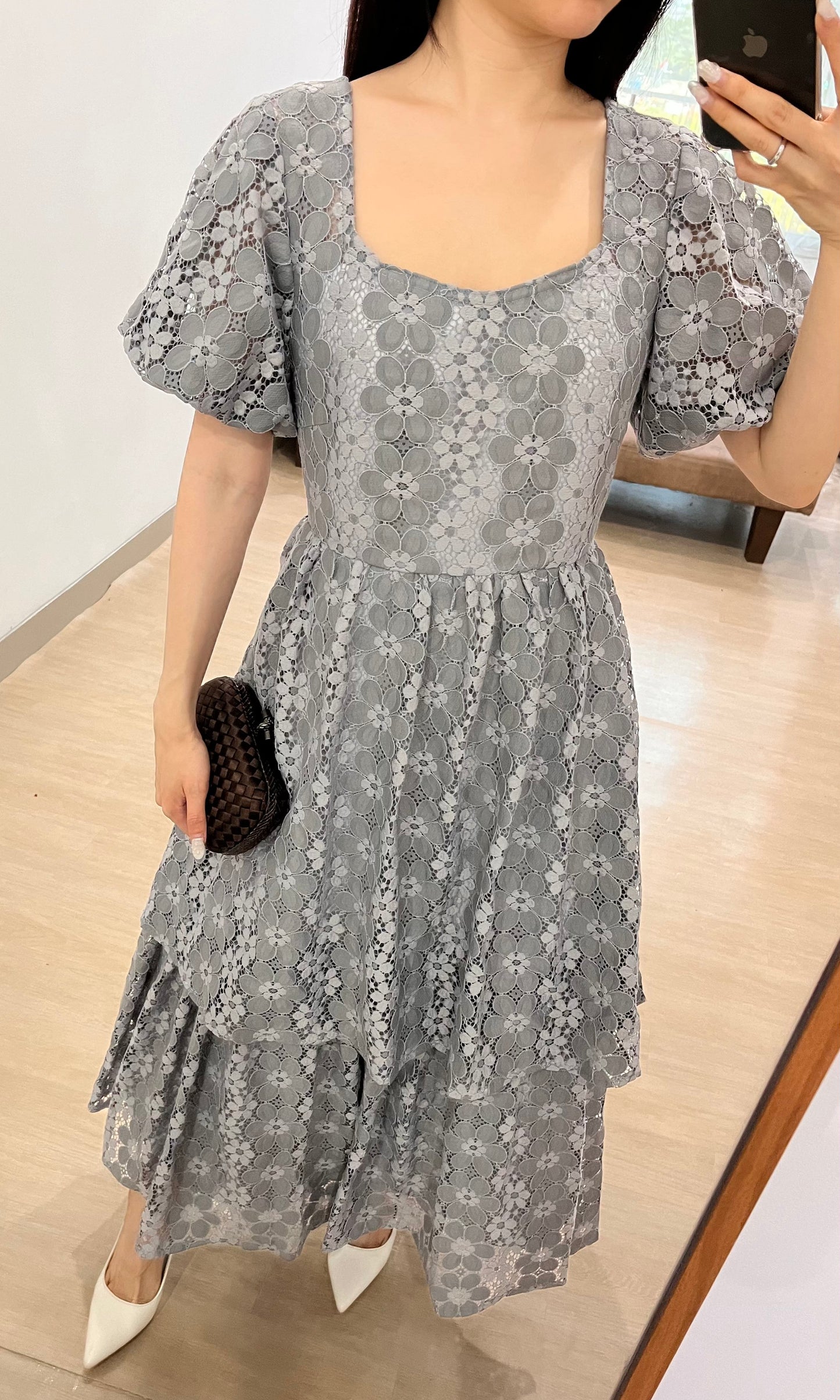 Hilda Dress in Dark Grey