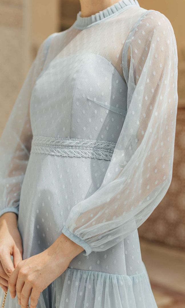 Amarintha Dress in Ash Blue