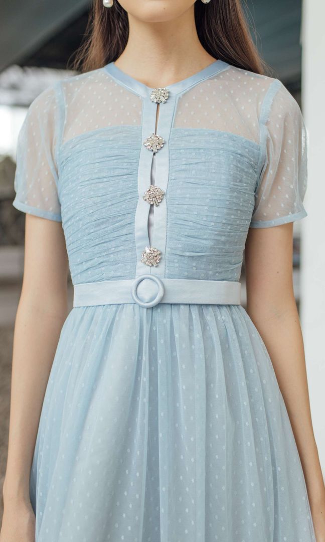 Antonia Dress in Blue