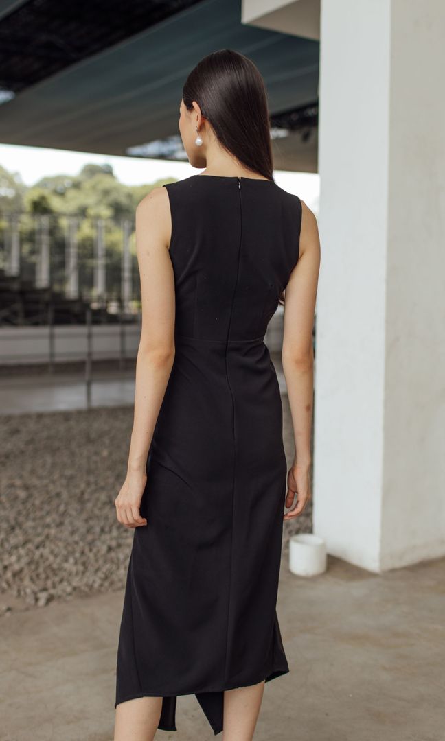 Georgia Dress in Black (READY STOCK)