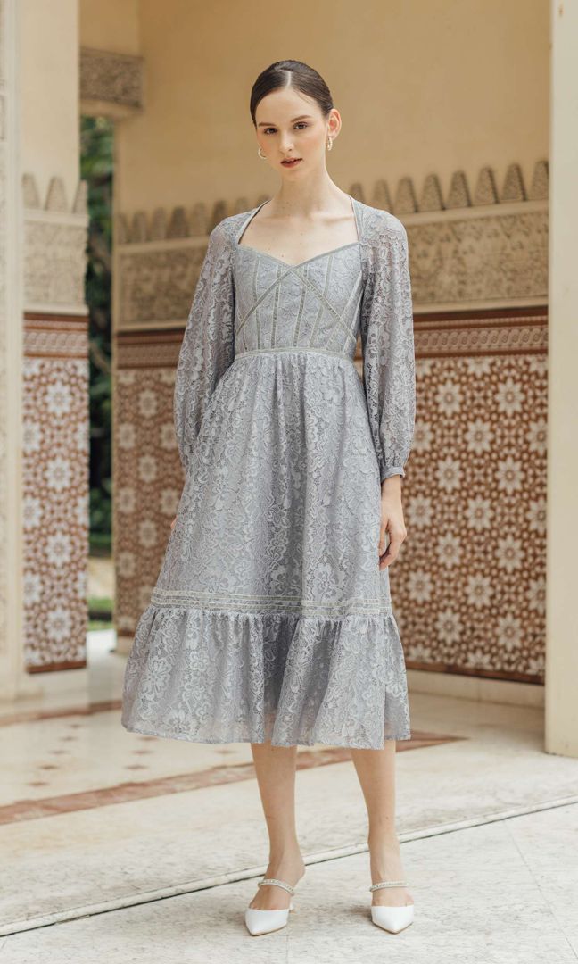 Valli Dress in Grey