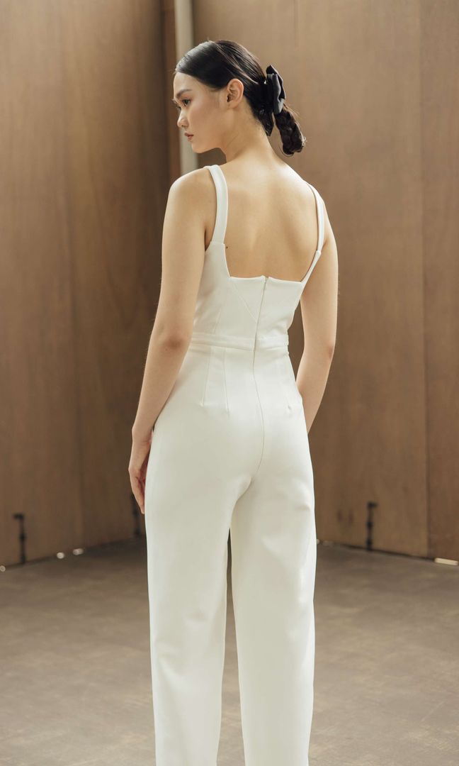 Vento Jumpsuit in White