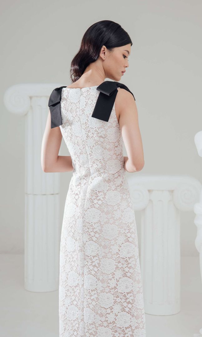 Maple Dress in White