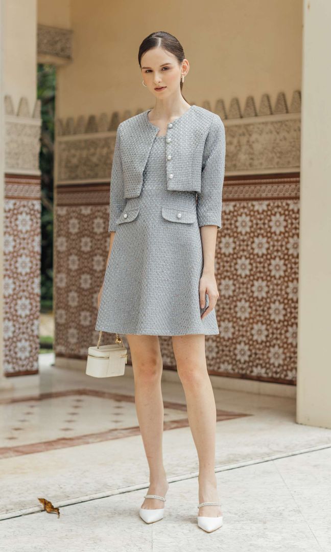 Ainsley Dress in Grey