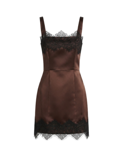 Float Dress in Deep Brown