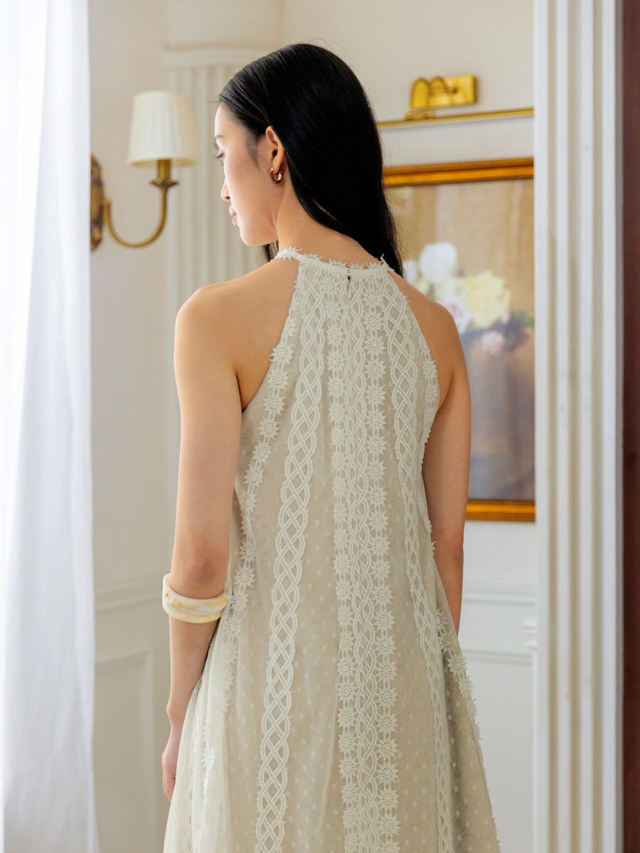 Meena Dress in White
