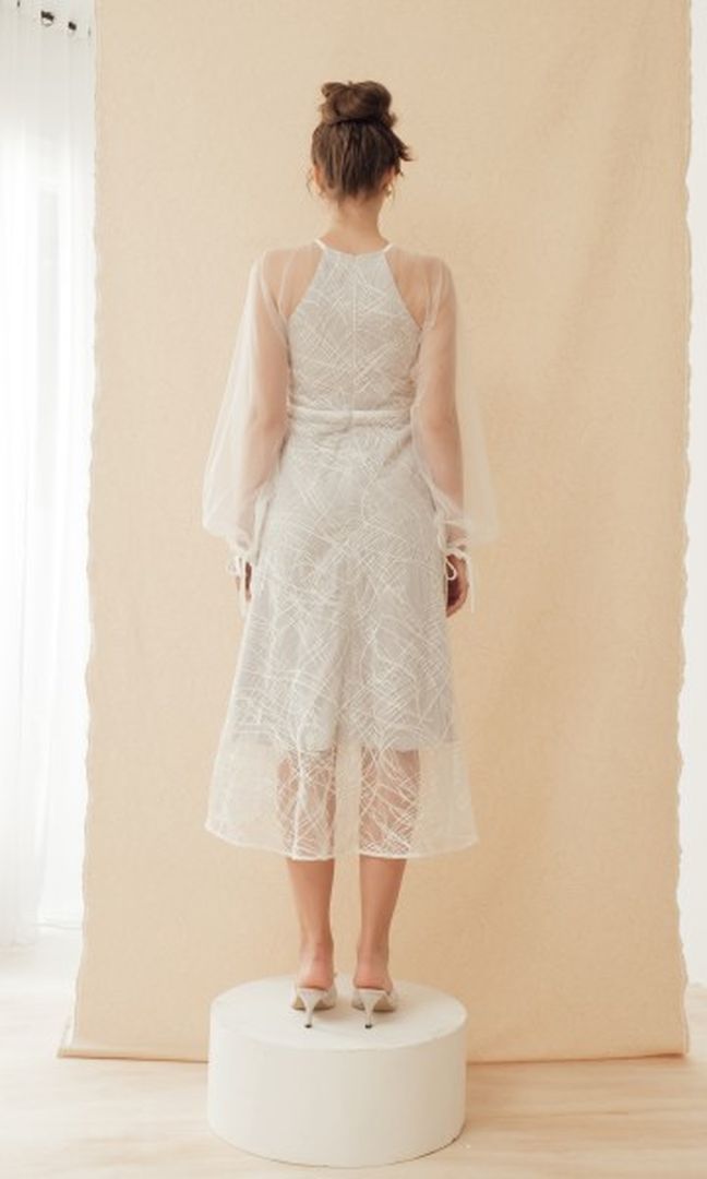 Tilia White/Grey Dress