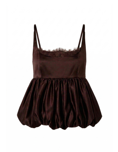Lettera Top in Deep Brown