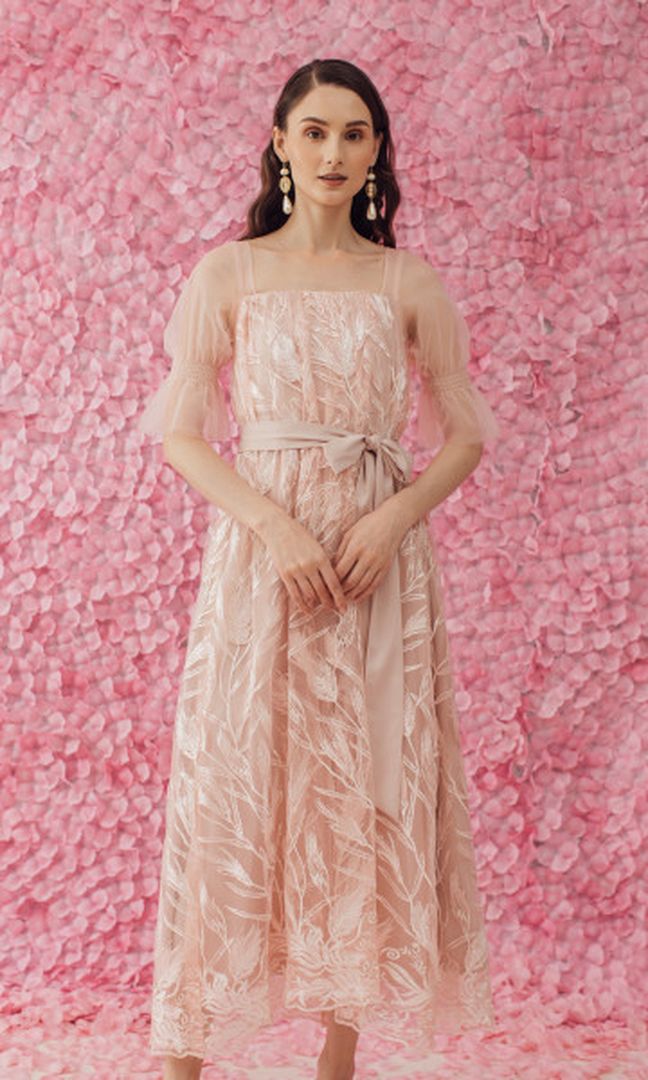 Ines Dress in Rose