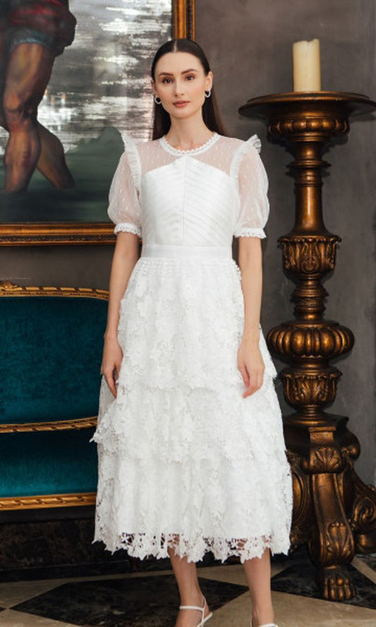 Maeve Dress in White