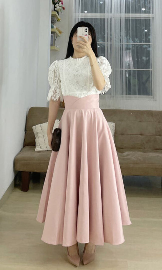 Cyra Skirt in Dusty Pink