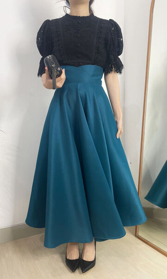 Cyra Skirt in Teal