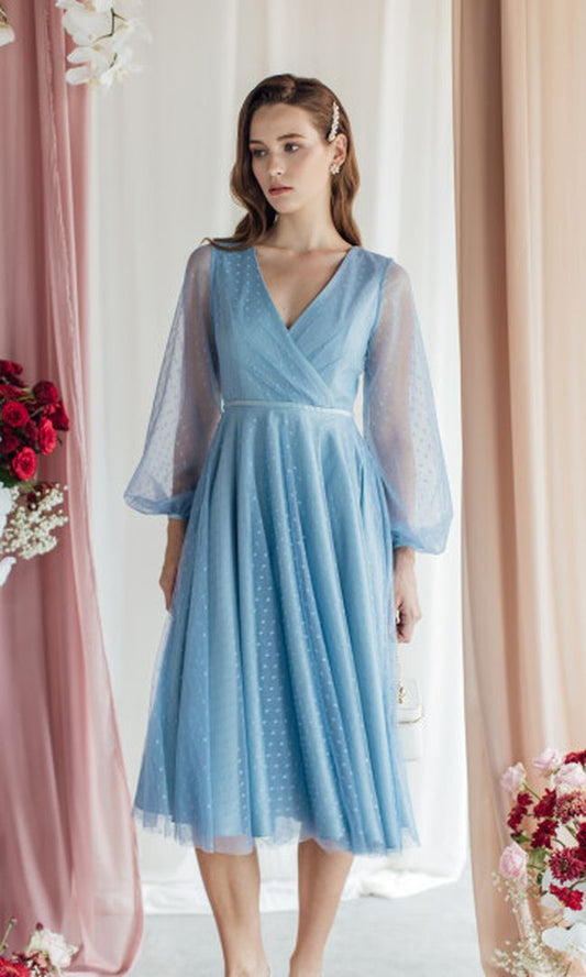 Frostine Dress in Blue