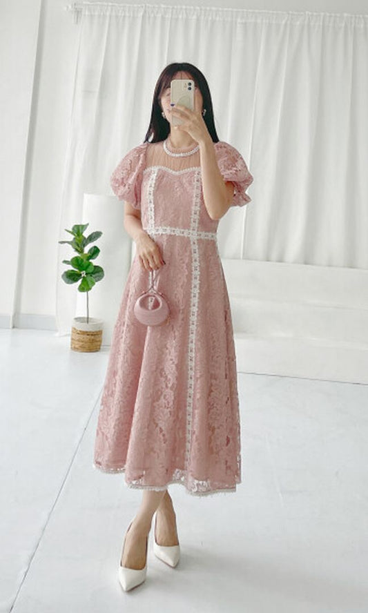 Aya Dress in Pink (SHORT)