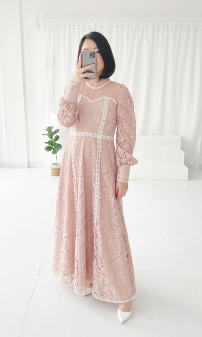 Aya Dress in Pink (LONG)