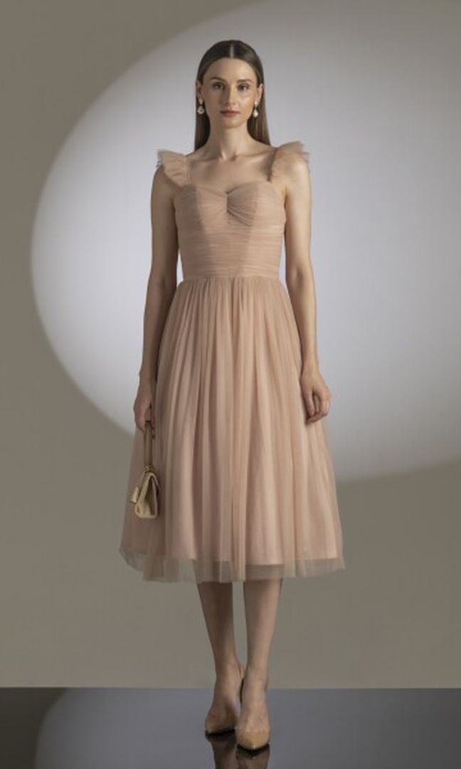 Leif Dress in Dusty Pink