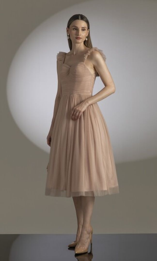 Leif Dress in Dusty Pink