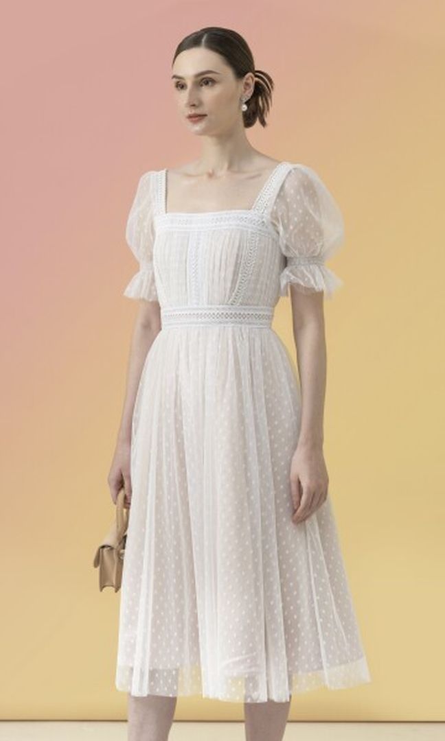 Clementine Dress in White