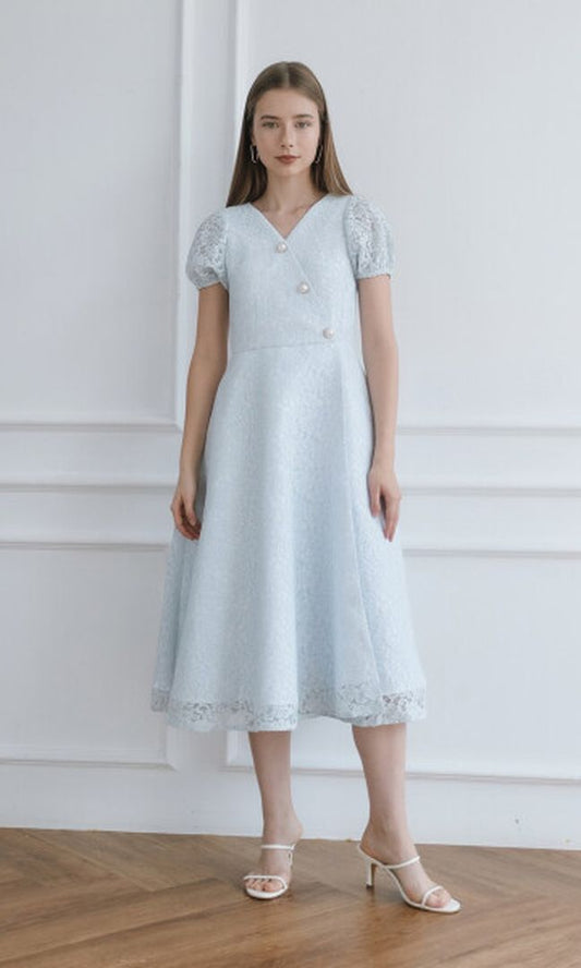 Jolene Dress in Baby Blue (Ready XS,S,M,L)