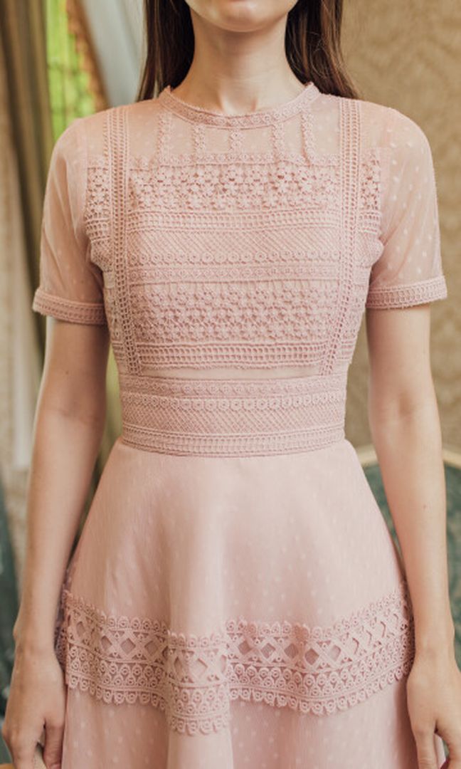 Seraphina Dress in Dusty Pink