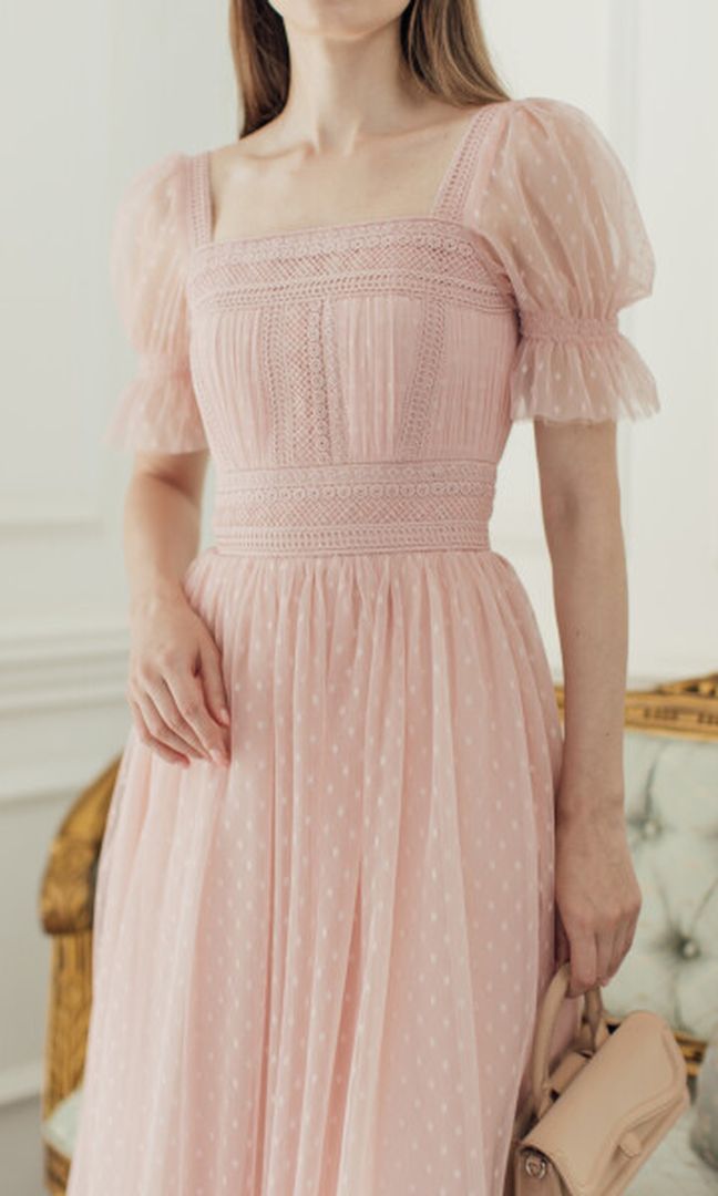 Clementine Dress in Dusty Pink