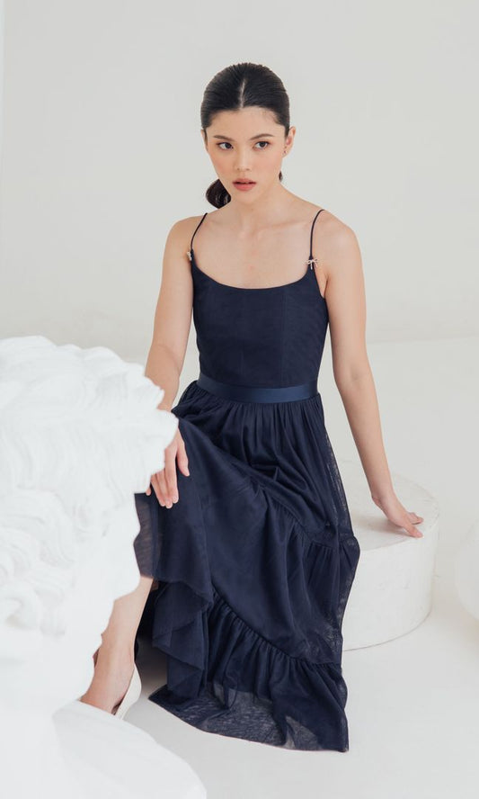 Arlet Dress in Midnight Blue