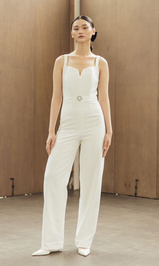 Vento Jumpsuit in White