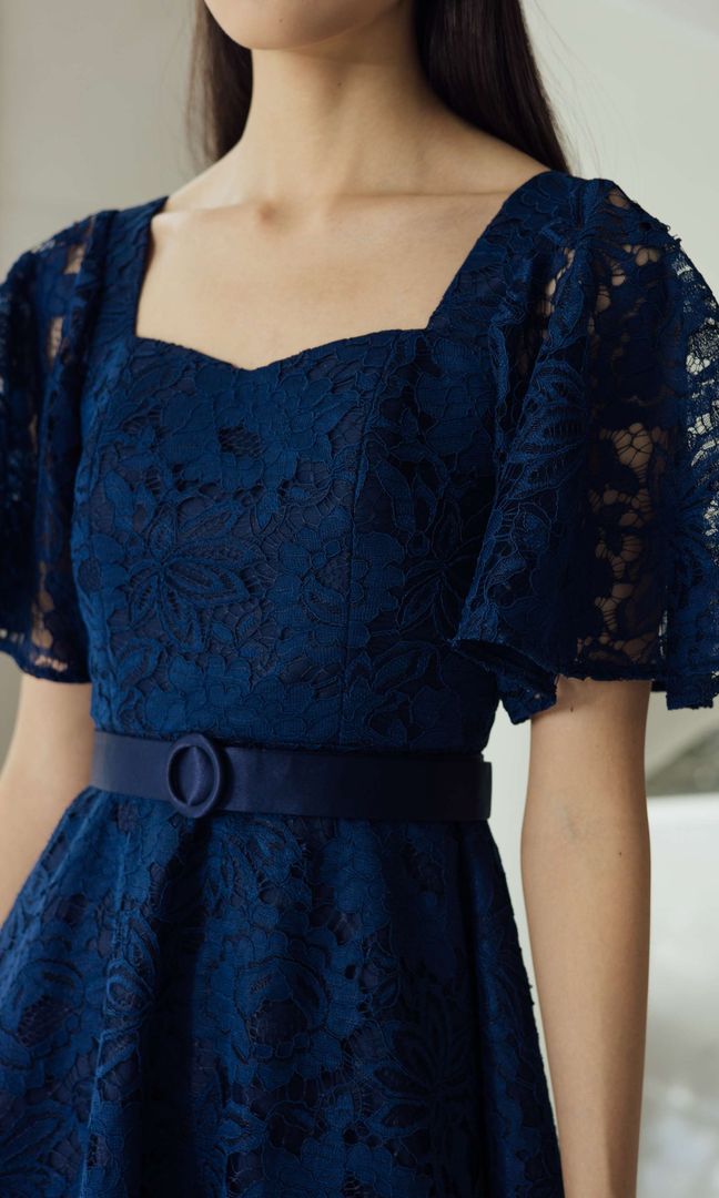 Bluebell Dress in Midnight Blue