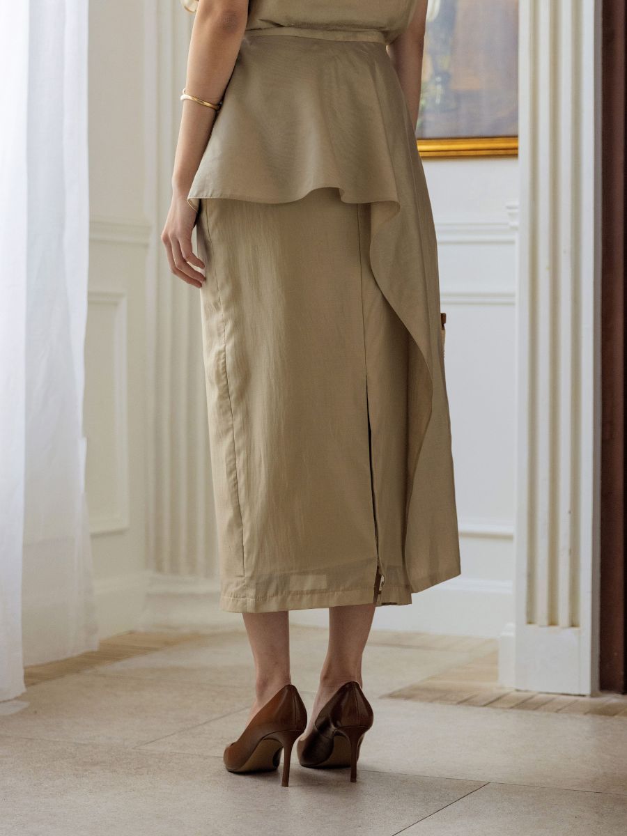 Santino Skirt in Champagne