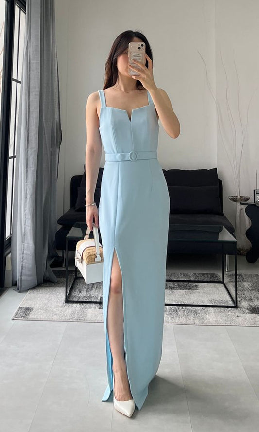 Patel Dress in Ash Blue