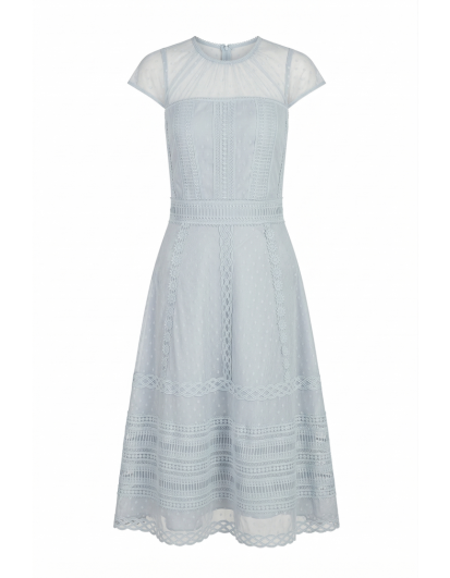 Nero Dress in Ash Blue