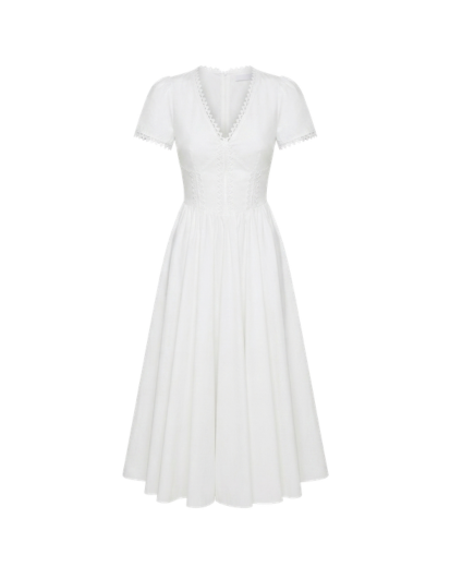 Chorus Dress in White