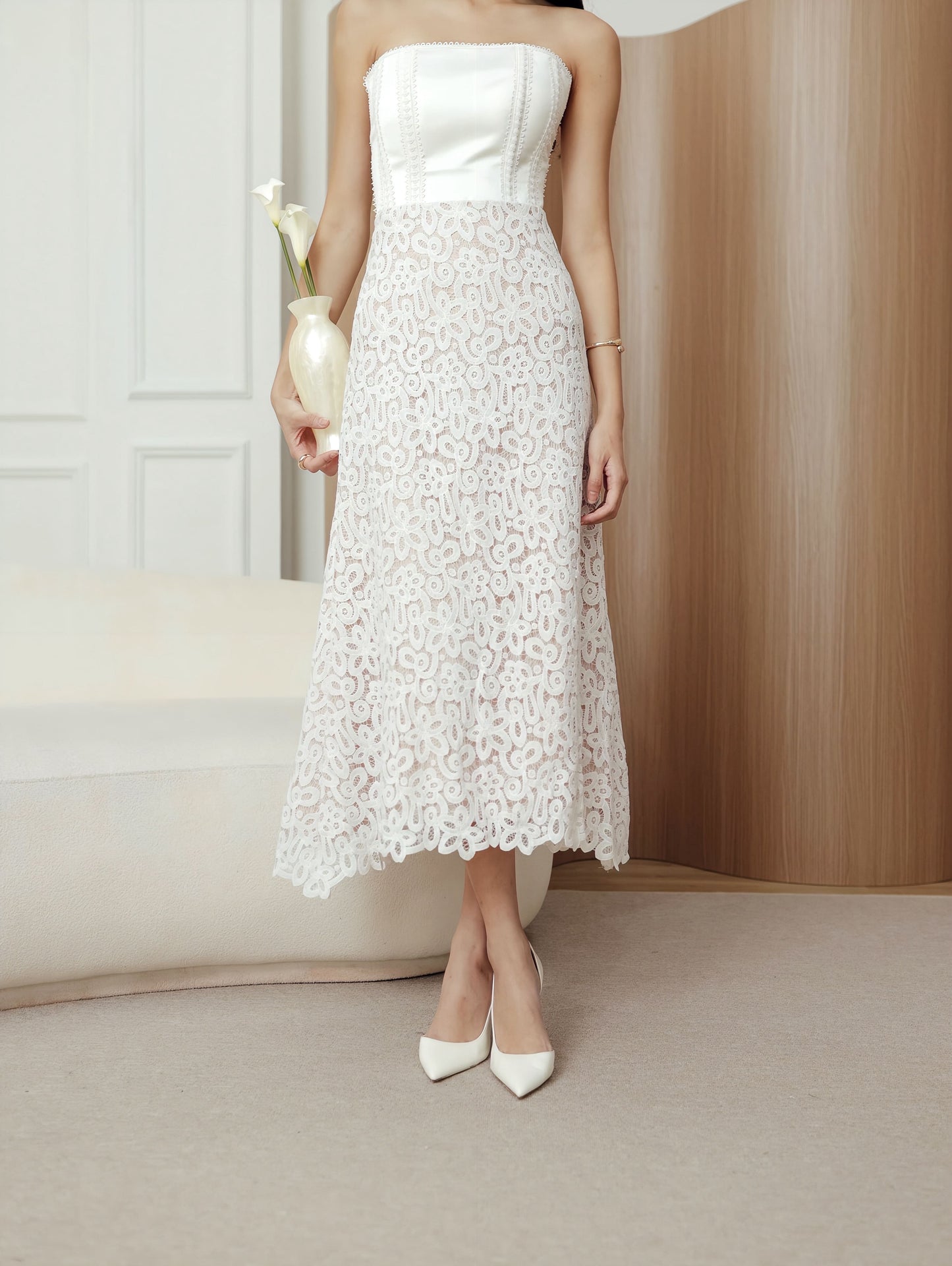 Maxey Skirt in White