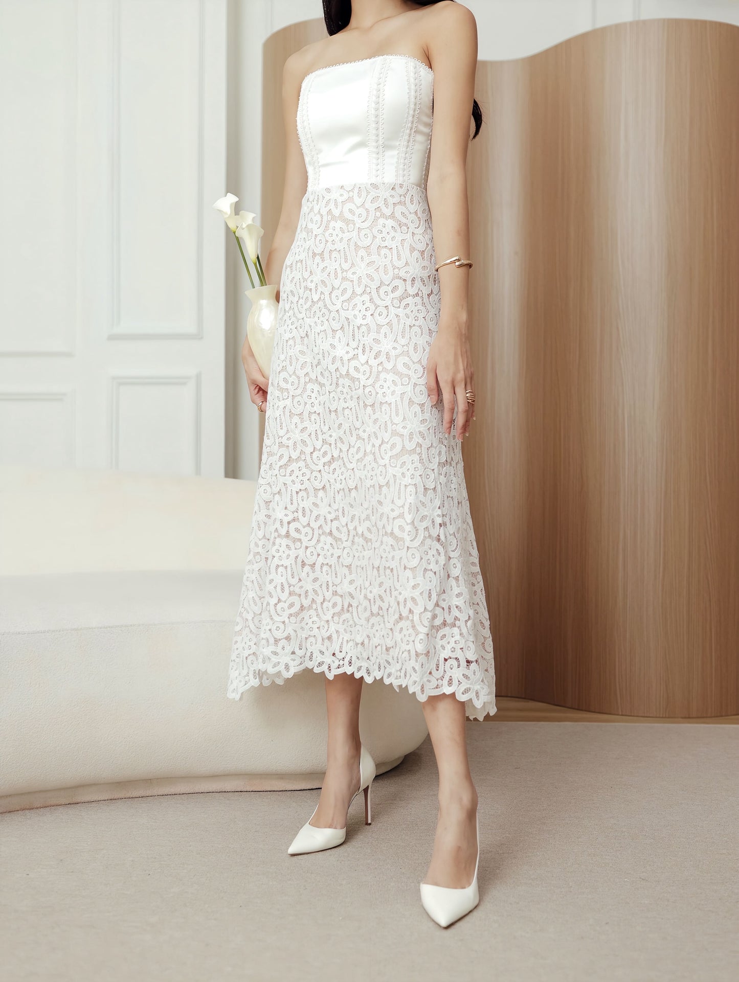 Maxey Skirt in White