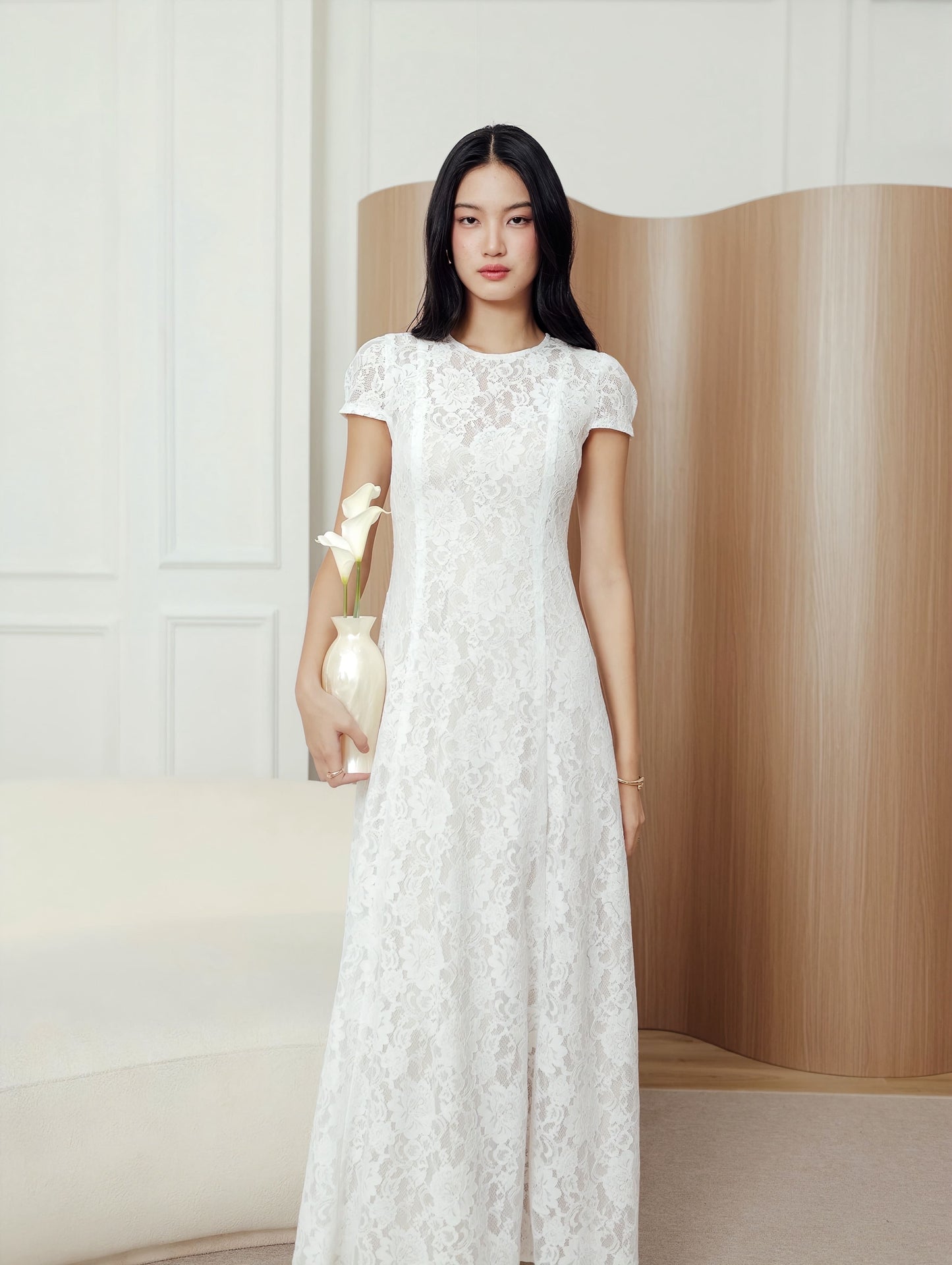 Eskett Dress in White