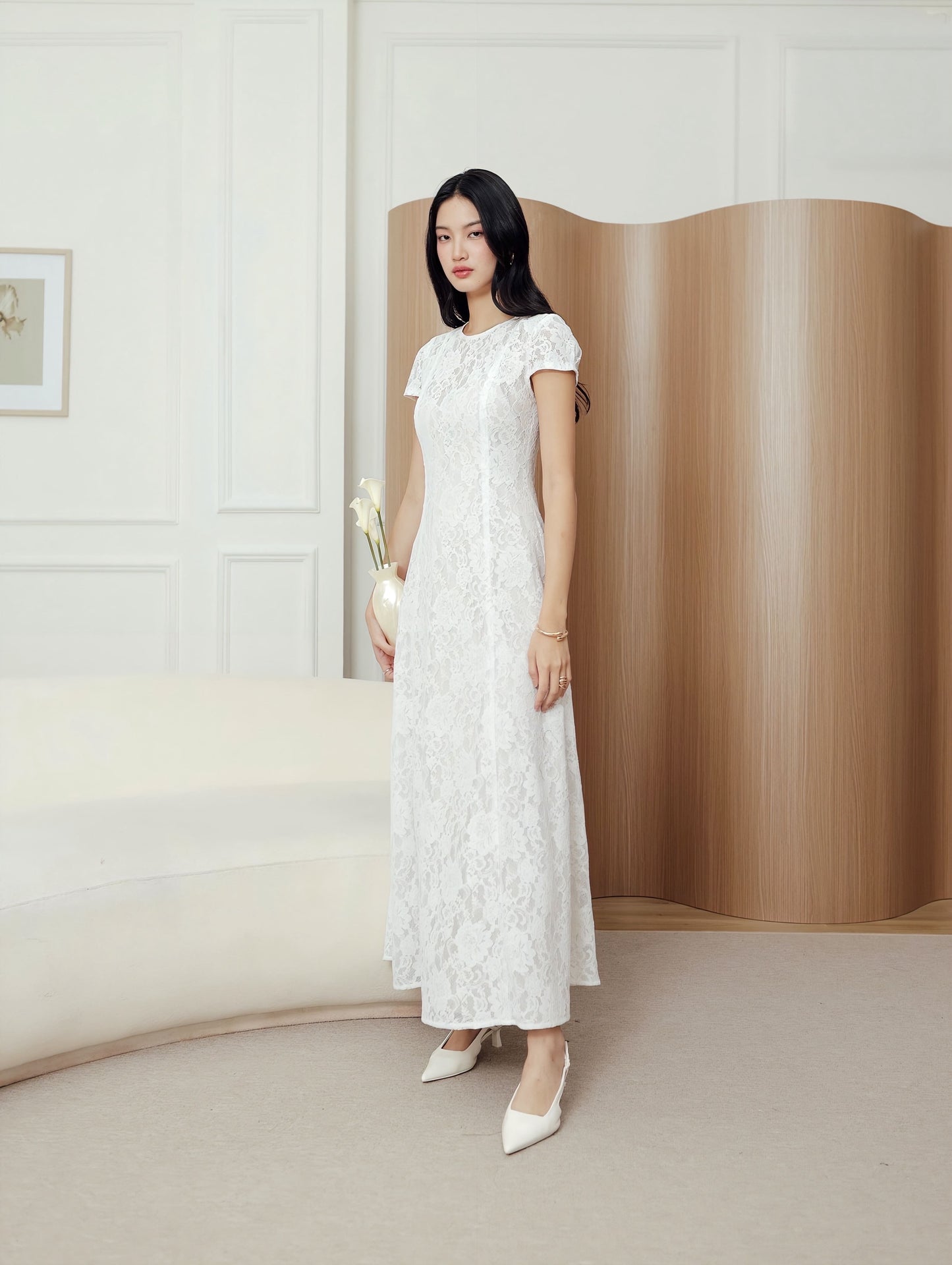 Eskett Dress in White